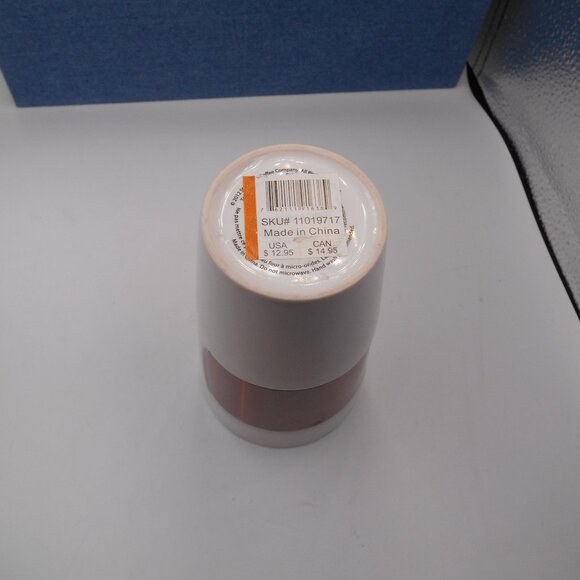 STARBUCKS 2012 COPPER BAND WHITE BASE CERAMIC COFFEE TEACUP MUG TUMBLER - Picture 6 of 7